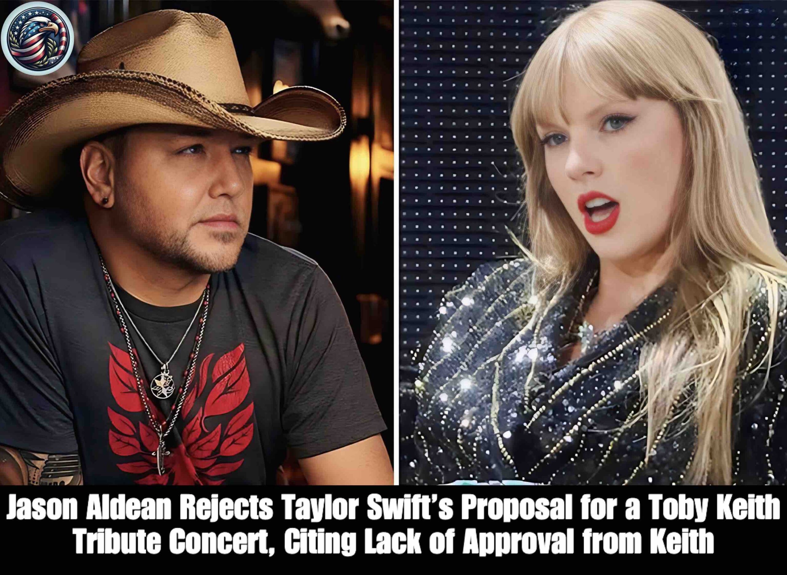 Jason Aldean Rejects Taylor Swift’s Proposal for a Toby Keith Tribute Concert, Citing Lack of Approval from Keith
